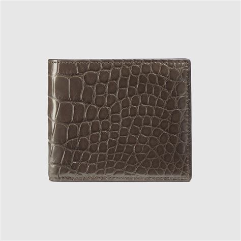 gucci blue crocodile wallet|small gucci wallet.